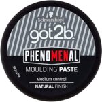 Schwarzkopf got2b PhenoMENal Moulding, Vegan, Medium Hold, No Stickiness, Natural Finish, Silicone Free, Hair Paste, 100ml