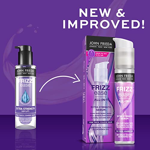 John Frieda Frizz Ease All-in-1 Extra Strength Serum 50ml for Thick Coarse Hair