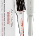 Ionic Hair Straightener Brush for Women, Fast Heating Ceramic & Anti-Scald Design, 80-230°C Adjustable Temperature - Hot Straightening Brush for