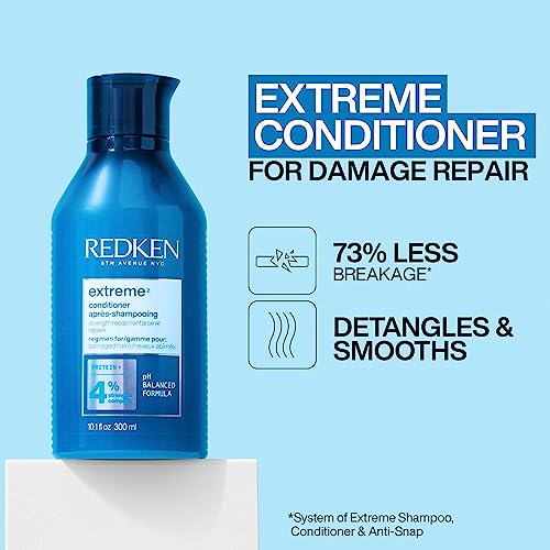 REDKEN Conditioner, For Damaged Hair, Repairs Strength & Adds Flexibility, Extreme, 300 ml