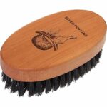 Seven Potions Boar Bristle Beard Brush For Men — Made of Pear Wood with 100% First-Cut Boar Hair — Firm Bristles To Tame and Soften Your Facial H