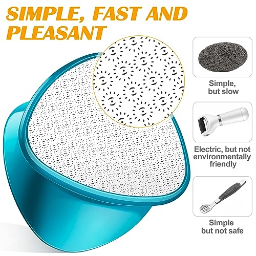 A3A ACADGQ Foot File - Double-Sided Nano Glass Callus Remover & Crystal Hair Eraser 2-in-1, Safe & Quick Callus Remover for Feet, Epilator for Wo