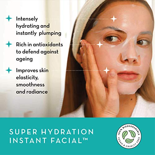 Seoulista Beauty Super Hydration Instant Facial – Hydrating Beauty Face Mask for Dry Skin - Infused with Hyaluronic Acid and Coconut – Dermatolog