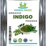 Herbal Magic's Pure & Natural USDA Indigo Powder, Herbal Hair Dye, Natural Hair Mask/Color - Free from Fillers & Preservatives-100g (Pack of 1)