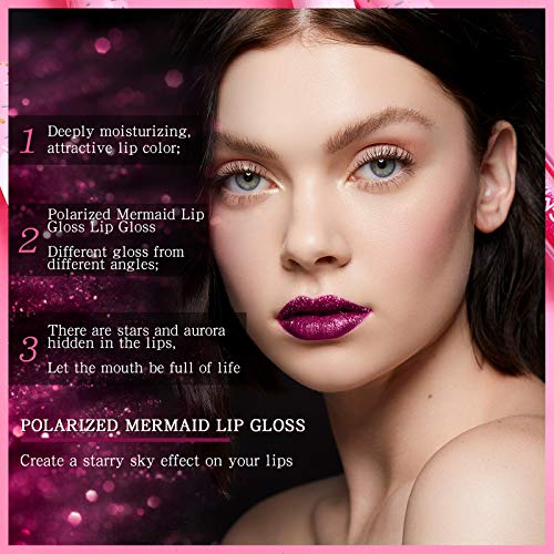 Mimore 6 Colors Matte Lipstick Set Matte Glitter Shimmer Magical Lipgloss Set pigment-rich matte colors Lipstick professional Lip Glaze Makeup Ki