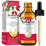 Rosehip Oil,Organic Rosehip Seed Oil Anti-Aging Hydrating Nourishing & Moisturising Rose Hip Oil for Skin, Hair, Nails,100% Pure Cold Pressed Unr