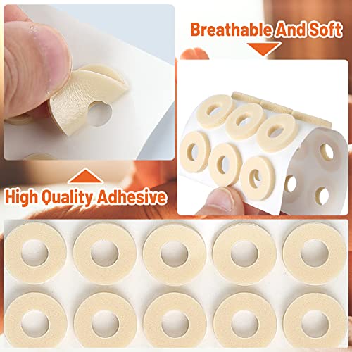MYMULIKE 90 Pcs Corn Cushions, Soft Latex Foam Self Adhesive Callus Pads Corn Pad Anti Friction Reduce Foot and Heel Pain for Toe Callus Anti-Sli