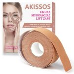 Akissos Facial Myofascial Lift Tape Face Lift Tape Anti Wrinkle Patches Anti Freeze Stickers Neck Lift Tape Unisex For Firming and Tightening Ski