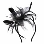 VGLOOK Flower Cocktail Tea Party Headwear Feather Fascinators Derby Hat for Girls and Ladies