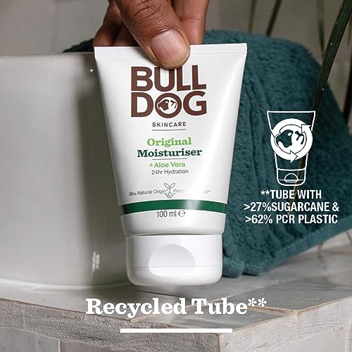 BULLDOG - Skincare for Men | Original Moisturiser | Face Cream for Normal and Dry Skin | 100 ml