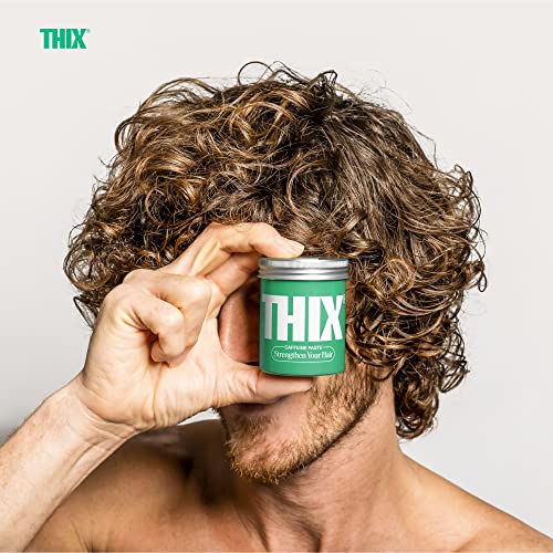 THIX Caffeine Styling Paste - Makes Hair Thicker with Caffeine, Proteins and Vitamins - Mint & Eucalyptus - 100ml