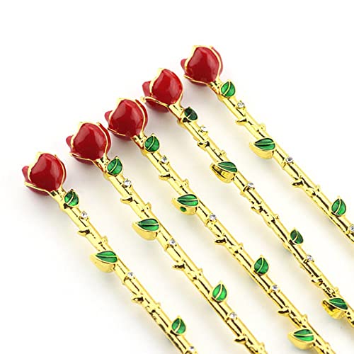 Rose Makeup Brushes Set 5 PCS for Eyes Cosmetics Blending Blush Eyeliner Eyebrow Concealer Cosmetic Brushes Set