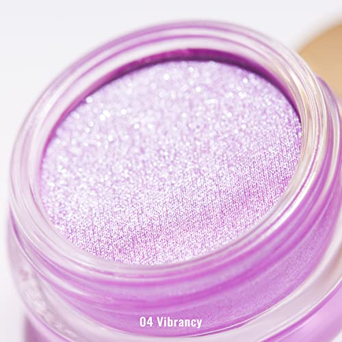 Oulac Shiny Light Blue Cream Eyeshadow, Can Be Used as Highlighter and Eyeshadow, Glitter Eyeshadow with Creamy Texture, Waterproof, Large Capaci