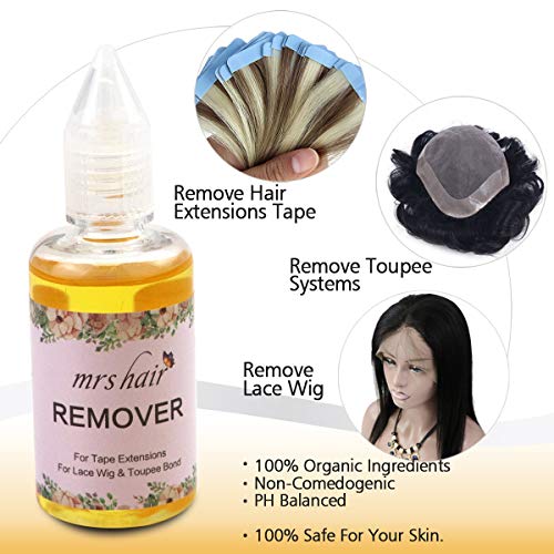 Tape Remover for Tape in Hair Extensions 1oz Lace Wig Glue Remover for Tape in Extensions & Poly & Lace Hairpiece and Wig & Toupee Systems