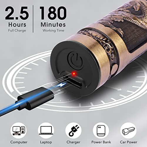 Guijiyi Beard Trimmer Men,Professional Hair Clippers Men,Cordless Electric Hair Trimmer Precision T Blade Trimmer,USB Rechargeable Beard Grooming