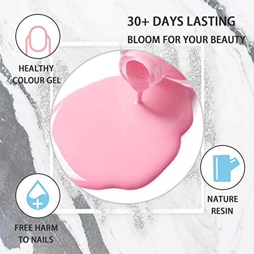 Gel Nail Polish,7ml White Nail Polish,Soak off UV/LED Gel Nail Polish Long Lasting Gel,High Glossy,Smooth,Easy to Apply, No Chips,Holographics Sh