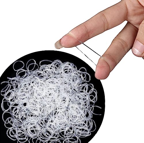 Cosy Companions™ 250x Clear Elastic Hair Bands, Elastic Hair Ties, Hair Band, Hair Elastic, Small Hair Bands, Clear Hair Bands, Rubber Bands For