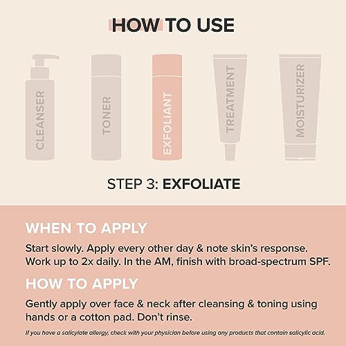 Paula's Choice Skin Perfecting 2% BHA Liquid Exfoliant - Salicylic Acid Peel for Face - Blackhead, Whitehead & Blemish Exfoliator - Combination t