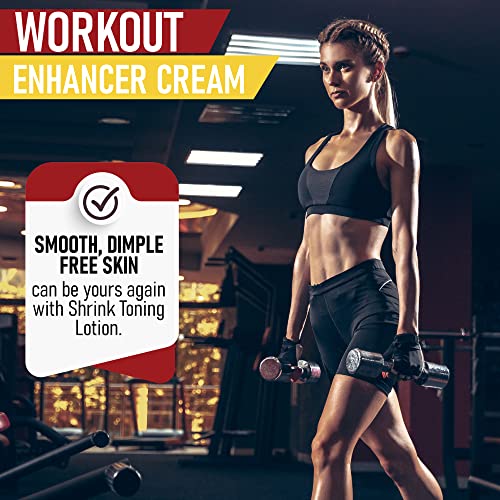 Shrink Toning Lotion - Heat Activated Cellulite Cream and Firming Body Lotion for Loose Skin - Firming Body Cream for Stomach, Tummy, and Body -