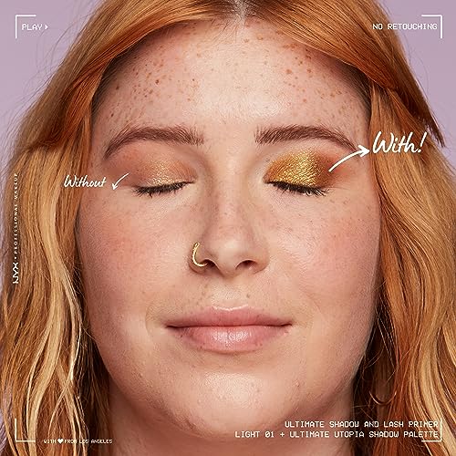 NYX Professional Makeup Ultimate Shadow and Liner Primer, Vitamin E Infused, Vegan, Light