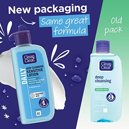 Clean & Clear Deep Cleansing Lotion for Sensitive Skin 200ml