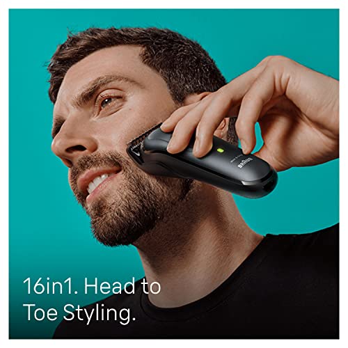 Braun 16-in-1 All-in-One Style Kit Series 7, Male Grooming Kit With Beard Trimmer, Hair Clippers, Precision Trimmer & Gillette Razor, Gifts for M