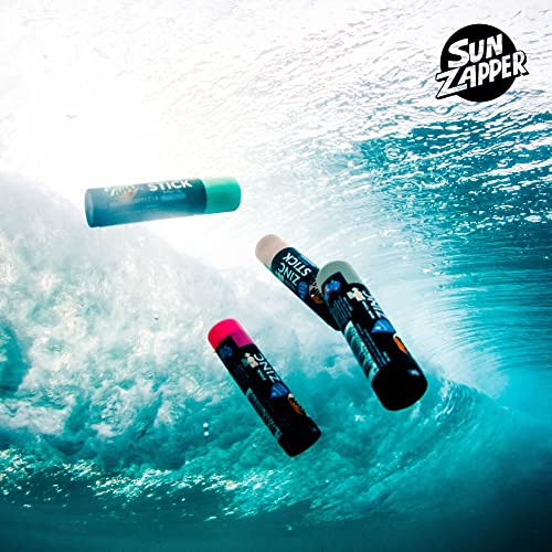 Sun Zapper Zinc Sun Stick - (Light Skin Tone) Sunblock Sticks for Face SPF 50 Mineral Sunscreen - Sun Zapper Australian Natural Sunscreen