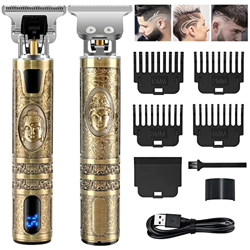 Men's Hair Clippers, CKCLR Professional Hair Clipper, Waterproof IPX7 Electric Hair Shaver LCD Display, Hair Trimmer, Cordless Beard Trimmer, Bal