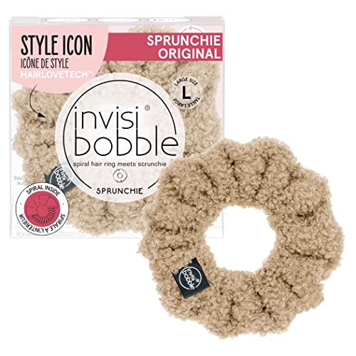 Invisibobble SPRUNCHIE Big Hair Scrunchie for Women, Elastic Hair, Women's Hair Accessories, Purrfection L & eacute; opard