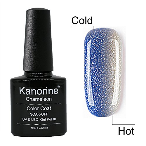 Kanorine Temperature Color Changing Gel Nail Polish UV LED Soak Off Gel Varnish Manicure Colour Changing Art Gel Polish 10mL