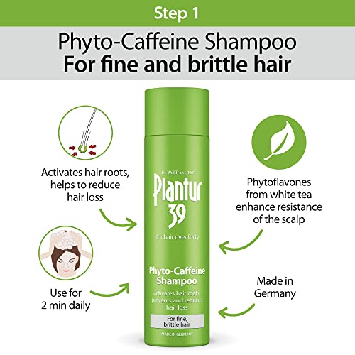 Plantur 39 Caffeine Shampoo and Conditioner Set Prevents and Reduces Hair Loss | For Fine Brittle Hair | Unique Galenic Formula Supports Hair Gro