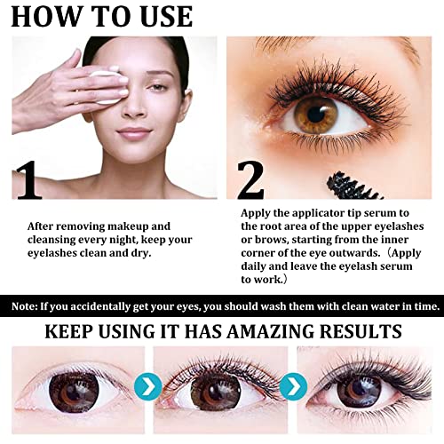 Eyelash Enhancer Eye Lash Rapid Growth Serum Hair Treatment Lash Booster Eyebrow Enhancing Serum Stimulate for Eyelashes, Eyebrows Hair Growth Ca