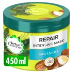 Herbal Essences Argan Oil Hair Mask, Hair Treatment With Argan Oil For Dry Damaged hair, Repair & Renew, Cruelty-Free and Vegan Deep Conditioning