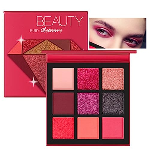 Green Eyeshadow Palette - Shimmer Eye Shadow Palette Matte and Glitter EyeShadow Make-Up Palettes Waterproof, Highly Pigmented Dark, Yellow, Gree