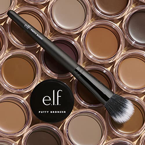e.l.f. Putty Bronzer, Creamy & Highly Pigmented Formula, Creates a Long-Lasting Bronzed Glow, Infused with Argan Oil & Vitamin E, Tan Lines, 0.35