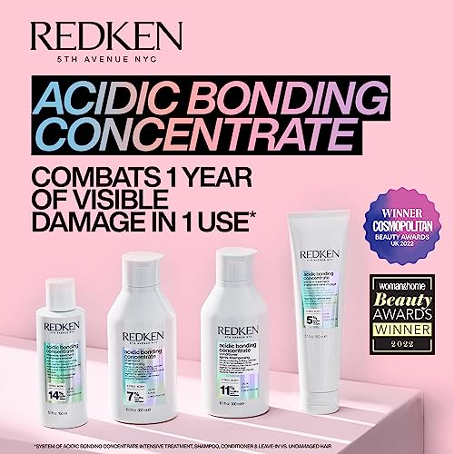 REDKEN Acidic Bonding Concentrate Shampoo, Sulphate Free for a Gentle Cleanse, Strengthens Bonds, Repairs Damage & Protects Colour Treated Hair,