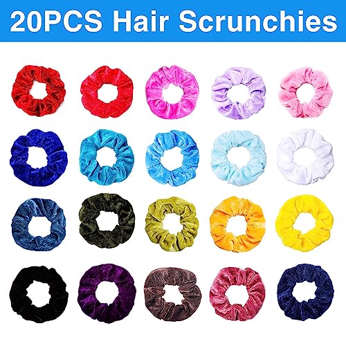 Hair Scrunchies Velvet Elastic Hair Bands Scrunchy Hair Ties Ropes Scrunchie for Women or Girls Hair Accessories