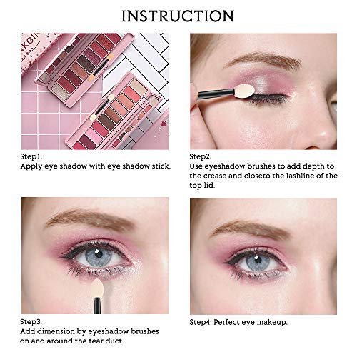 Eyeshadow Applicators,MORGLES Eyeshadow Brush Sponge Applicator 50pcs Disposable Eyeshadow Brush Eyeshadow Sponge Brush Eye Makeup Applicators(Bl