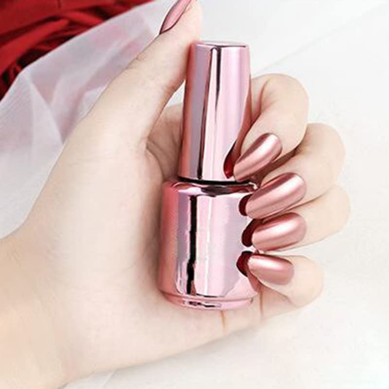 Allbestaye 18ml Polish Mirror Nail Polish, Varnishes Metallic Mirror Glitter Nail 16 Colors