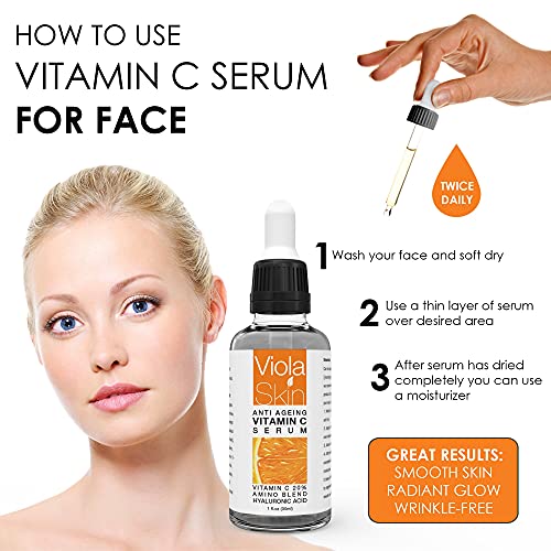 π£π₯ππ ππ¨π Vitamin C Serum For Face with Hyaluronic Acid Serum - Anti Ageing & Anti Wrinkle Serum - Customers Call It A Face Lift without the needle