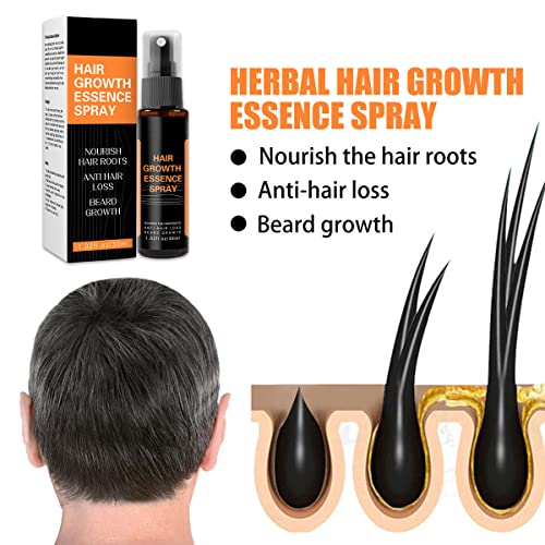 Hair Regrowth Spray,Hair Growth Serum,Hair Regrowth Treatment for Men & Women Hair Rapid Growth Dens,Anti Hair Loss,Natural Ingredients Hair Regr