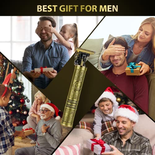 Hair Clippers Beard Trimmer for Men,Electric Cordless Rechargeable Hair Trimmer Set for Barbers and Home,USB Zero Gapped T Blade Hair Cutting Kit