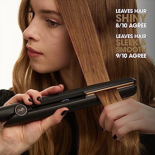 ghd Original - Hair Straightener, Iconic Ceramic Floating Plates with Smooth Gloss Coating for Lasting Results with No Extreme Heat, 30 Second He