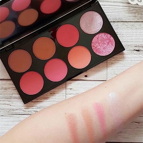 Makeup Revolution, Ultra, Blush Palette, Sugar & Spice, 8 Shades ( Pack of 1)