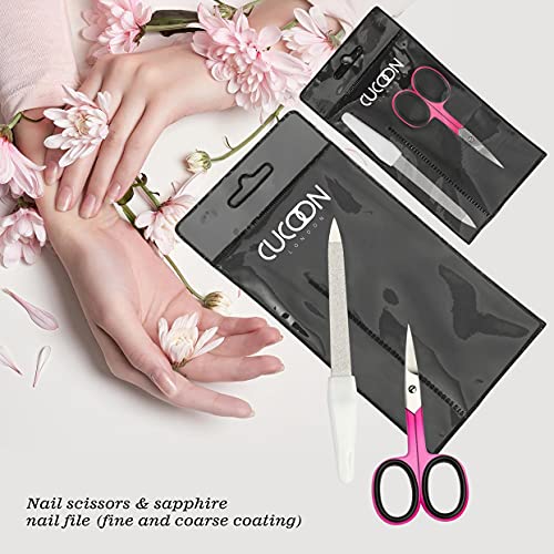 Cucoon Nail Scissors Curved Design Rust Free Scissor for Shaping Nails, Trimming Hairs and Grooming, A Multipurpose Cuticle Scissors for Manicure