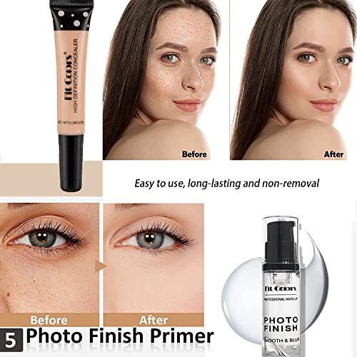Professional All in one Makeup Set, Fenshine Cosmetic Make Up Starter Kit With Storage Bag Portable Travel Make Up Palette Eyeshadow Foundation L