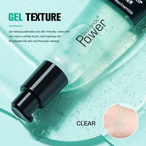 Power Grip Primer - Gel-Based Face Primer - Hydrating Primer Makeup - Brighten Glowing Face Radiance - Long Lasting Smoothing Moisturizing Makeup