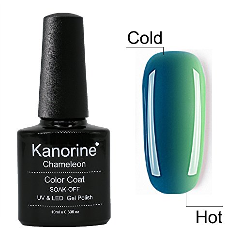 Kanorine Temperature Color Changing Gel Nail Polish UV LED Soak Off Gel Varnish Manicure Colour Changing Art Gel Polish 10mL