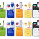 Mediheal Sheet Mask Bundle N.M.F Aquaring Ampoule + Collagen Impact + Teatree Care + E.G.T Timetox Ampoule EX + W.H.P White Hydrating Black EX, 2