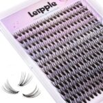 Lash Clusters,240Pcs 9-14mm Mix Individual Lashes Cluster Black Volume Eyelash Clusters Long Individual Lash Extensions D Curl Cluster Lashes DIY